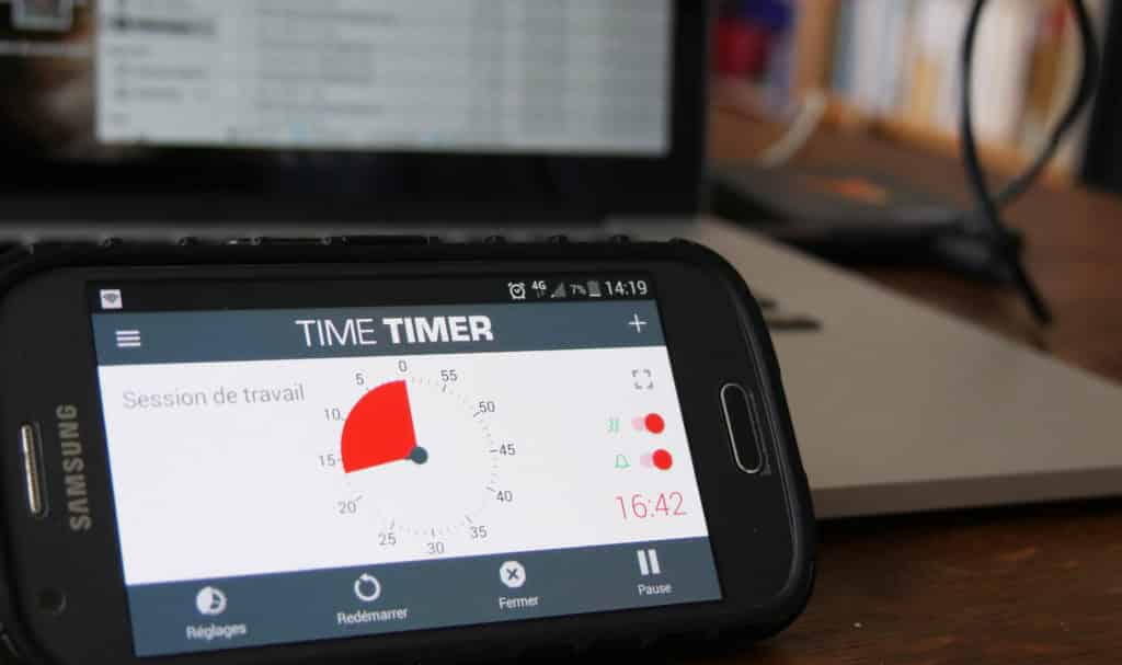 Time timer adapté pour le TDAH