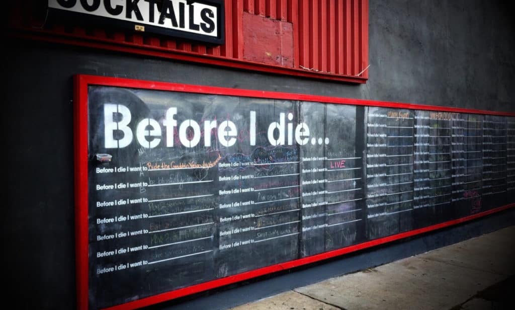 Avant de mourir...